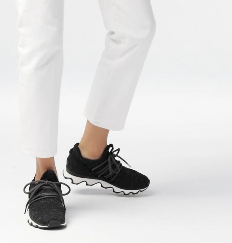 Sorel Dam Sneakers Svarta - Kinetic™ Lace Låga - SEB-302749